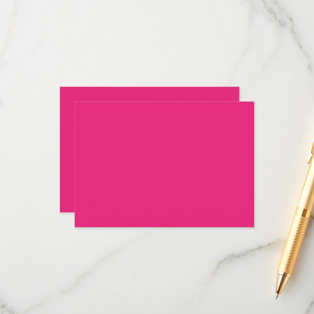 ein rosa Hintergrund mit schwarz Begleitkarte (Vorderseite/Rückseite Beispiel)