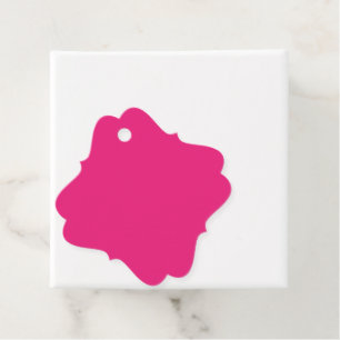 ein rosa Hintergrund mit schwarz Geschenkanhänger