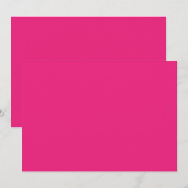 ein rosa Hintergrund mit schwarzem Rand Einladung (Vorne/Hinten)