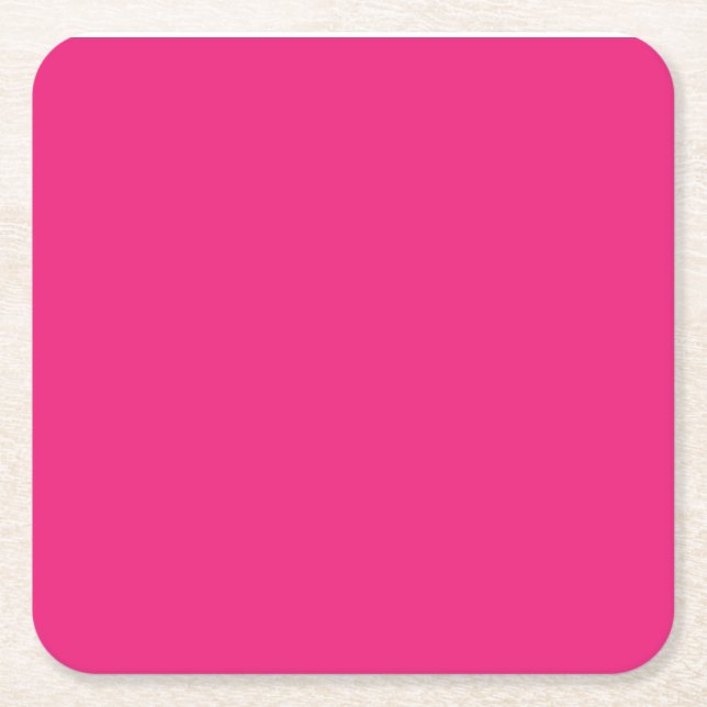 ein rosa Hintergrund mit schwarzem Rand Rechteckiger Pappuntersetzer (Vorderseite)