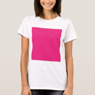 ein rosa Hintergrund mit schwarzem Rand T-Shirt