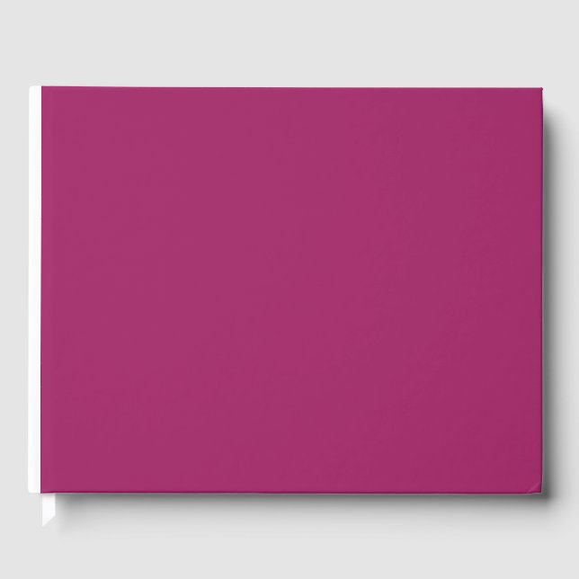 ein rosa Hintergrund mit weißem Hintergrund Gästebuch (Vorderseite)