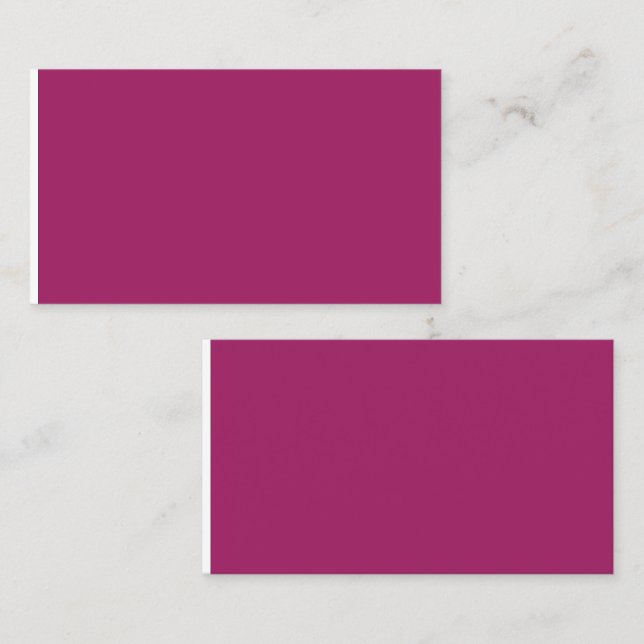 ein rosa Hintergrund mit weißem Rand Telefonnummerkarte (Vorne/Hinten)