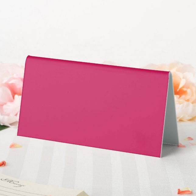ein rosa Hintergrund mit weißem Rand Tischaufsteller (In Situ (Hochzeit))