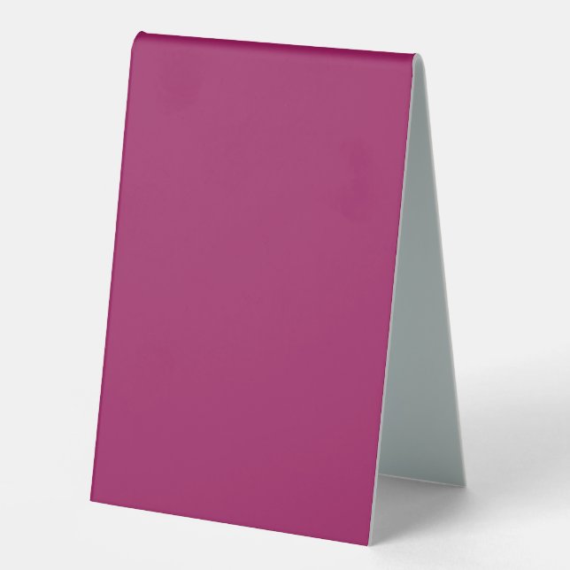 ein rosa Hintergrund mit weißem Rand Tischaufsteller (Vorderseite)