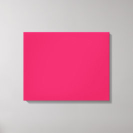 Ein rosa Quadrat mit einer knusprigen, weißen Kant Leinwanddruck