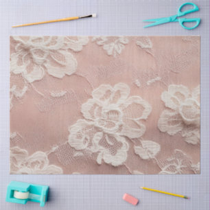 Ein rosa Spitzen-Serien-Design #10 Seidenpapier