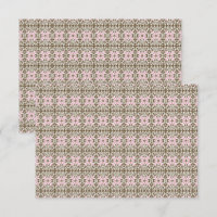 ein rosa und braunes Muster auf weißem Hintergrund