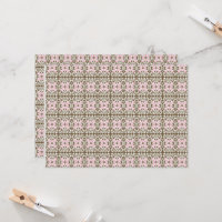 ein rosa und braunes Muster auf weißem Hintergrund