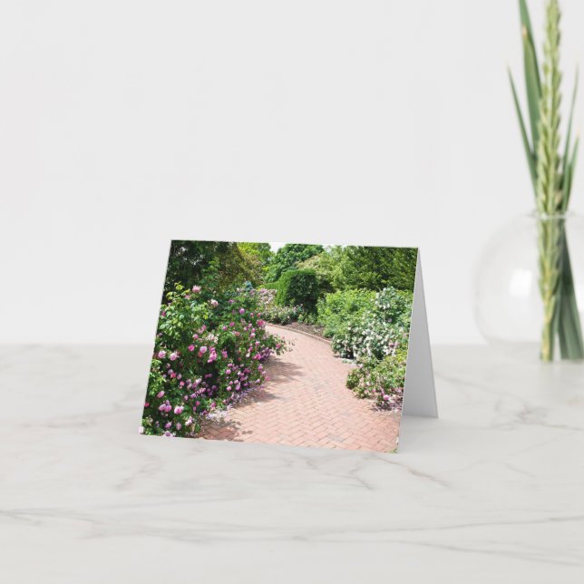 Ein Rose-Gartenweg Karte (Vorderseite)