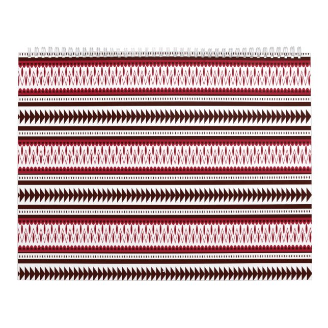 ein rot-weiß gestreiftes Muster Kalender (Titelbild)