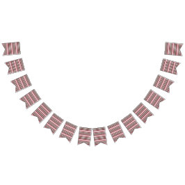 ein rot-weiß gestreiftes Muster Wimpelkette