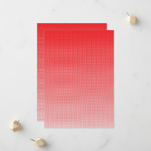 ein rot-weißer Hintergrund mit kleinen Quadraten Ankündigung