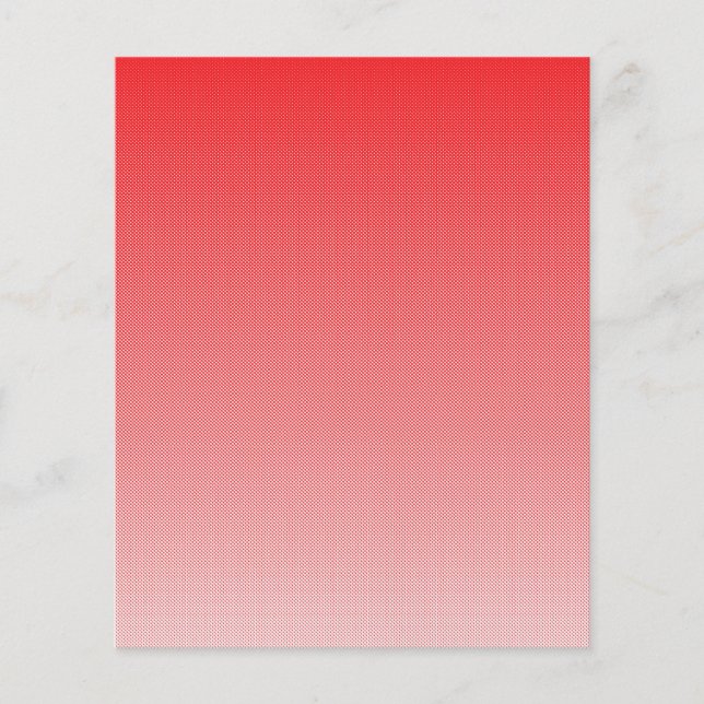 ein rot-weißer Hintergrund mit kleinen Quadraten Flyer (Vorne)