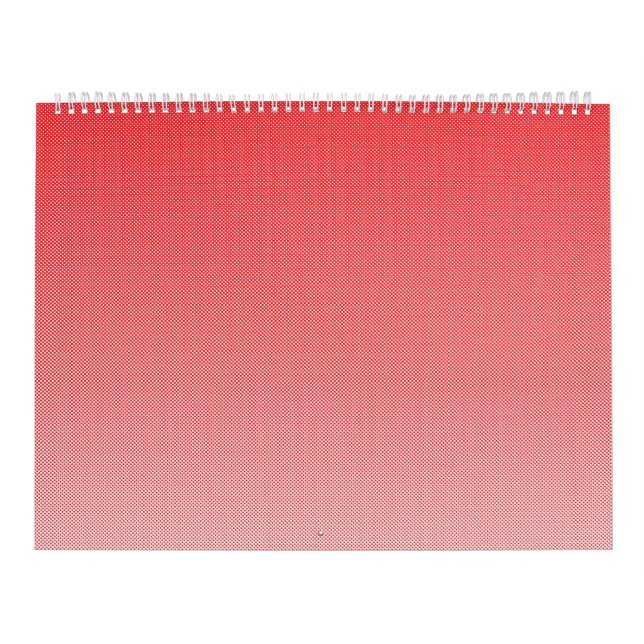 ein rot-weißer Hintergrund mit kleinen Quadraten Kalender (Titelbild)