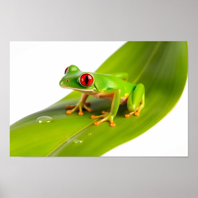 Ein Rotaugen-Laubfrosch Poster (Vorne)