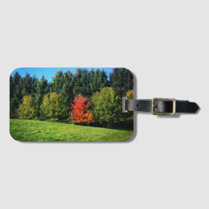 Ein Roter Baum Gepäckanhänger