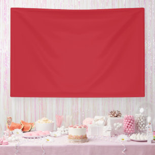 ein roter Hintergrund mit Banner