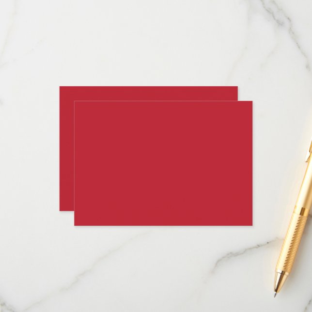 ein roter Hintergrund mit Begleitkarte (Vorderseite/Rückseite Beispiel)