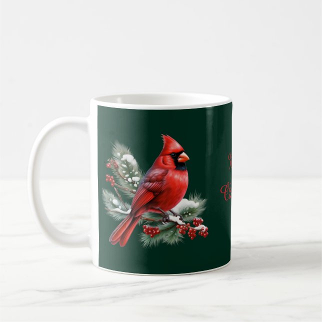 Ein Roter Kardinal Kaffeetasse (Links)