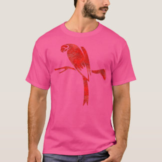 Ein roter Papagei T-Shirt