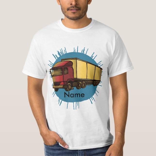 Ein roter Riesenwagen T-Shirt (Vorderseite)