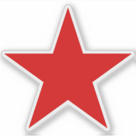 Ein roter Stern der Anarchie Aufkleber