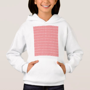 ein roter und weißer Hintergrund mit einem Muster Hoodie