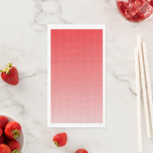 ein roter und weißer Hintergrund mit kleinen Quadr Serviette