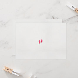 ein rotes Blätter auf schwarzem Hintergrund Einladung