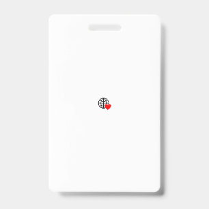 Ein rotes Herzsymbol, das mit glatten, fetten Lini Ausweis