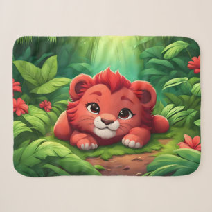 Ein rotes Löwengräber im Dschungel Sherpadecke