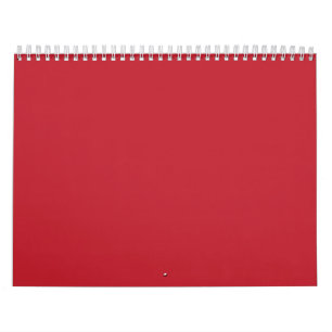 Ein rotes Quadrat, umgeben von einem dünnen weißen Kalender