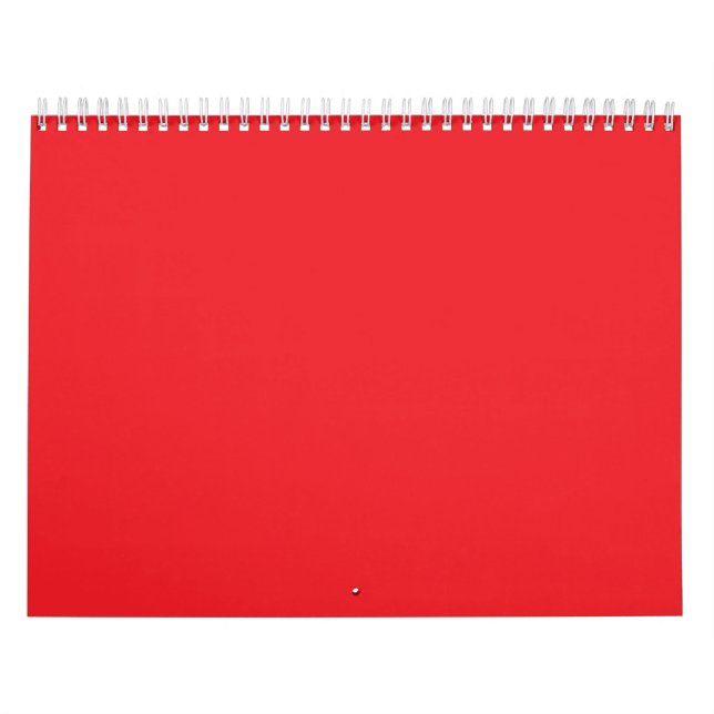 Ein rotes Quadrat, umgeben von einem dünnen weißen Kalender (Titelbild)