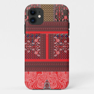 ein rotes und schwarzes Bild mit einem roten Herz Case-Mate iPhone Hülle