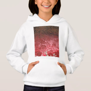 ein rotes und schwarzes Bild mit rotem Hintergrund Hoodie