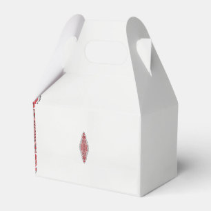 ein rotes und weißes Muster Geschenkschachtel