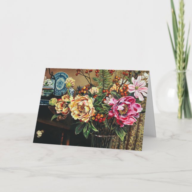 Ein ruhiger Abend im Kingdom Café - Dankeskarte (Vorderseite)