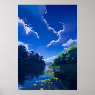 Ein ruhiger Ausblick auf die Natur Poster