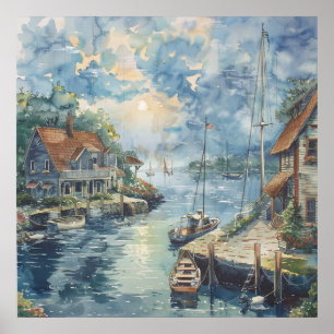 Ein ruhiger Hafen Poster