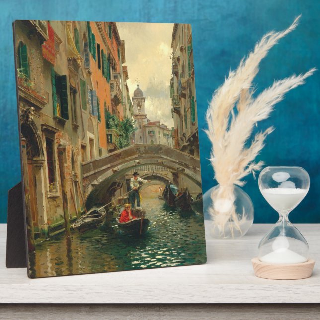 Ein ruhiger Kanal, Venedig Fotoplatte (Seite)