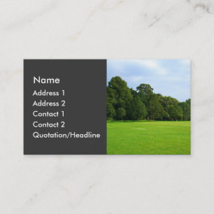 Ein ruhiger Nachmittag im Park Visitenkarte