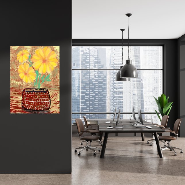 Ein ruhiger Ort mit Blumenstrauß Leinwanddruck (Von Creator hochgeladen)