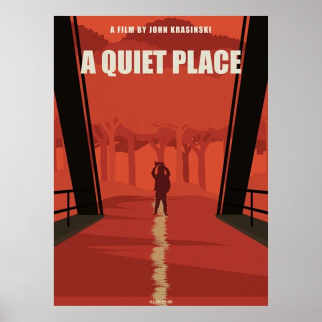 Ein ruhiger Platz Film Minimalistische Kunst unter Poster (Vorne)