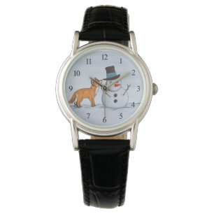 Ein ruhiger Schneetag Armbanduhr