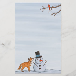 Ein ruhiger Schneetag Briefpapier