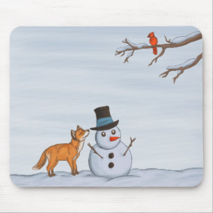 Ein ruhiger Schneetag Mousepad