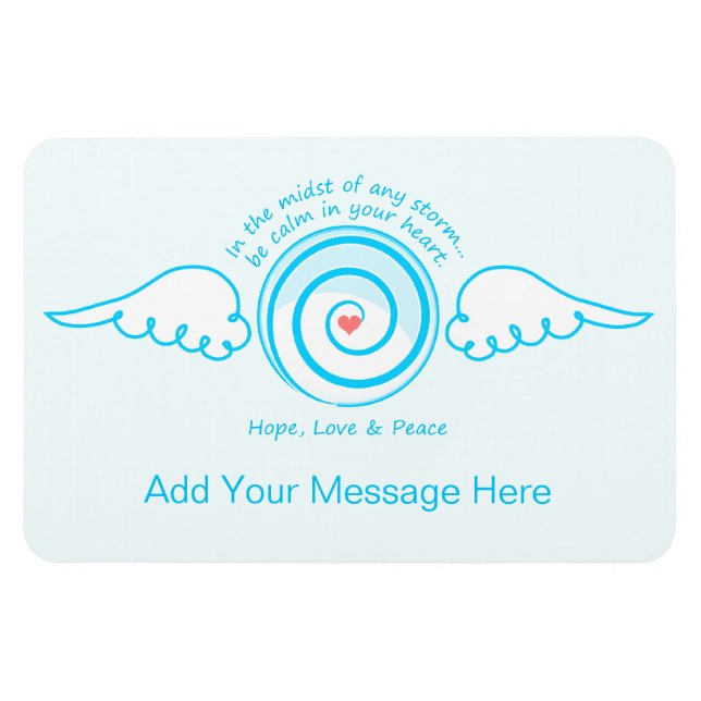 Ein ruhiges Herz in einem Sturm Magnet (Horizontal)