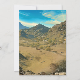 Ein ruhiges Wüstental Feiertagskarte