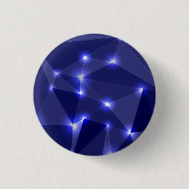 Ein runder Knopf mit einem dunkelblauen geometrisc Button